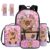 GIFTPUZZ 5 Piece Set Capybara Toddler Backpack for Girls with Lunch Box Water Bottle Sleeve 14″ Padded Laptop Pocket Girls Backpacks Ages 4-6 Ergonomic
