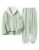 Gihuo Women’ s Fluffy Pajamas Set Fleece Pullover Pants Loose Plush Sleepwear 2 Piece Pjs Set Warm Loungewear Fuzzy(Green-XXL)