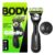 Gillette Labs Body + Intimate Razor For Men, Handle + 1 Blade Refill, Magnetic Shower Hanger