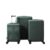 Gillyou 3-Piece PP Suitcase Set 20/24/28in Dark Green Spinner Wheels