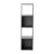 Gillyou 4-Cube Storage Organizer Black Bookcase 11x11x11 Shelves