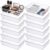 Giloaou 12 Pack Clear Drawer Organizers, 9x6x2 Inch Plastic Bins