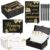Gilprop 112 Pcs Celebration of Life Memory Cards Set Share a Memory Cards with Box 2 Wood Sign with 4 Hold and 5 Pens, Sympathy Memorial Gifts Funeral Keepsake Decorations(Forget Me Not Flower)