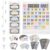 Gilprop 2 Pack Classroom Calendar Pocket Chart with 130 Cards Composition Book Pastel Spanish Themed Circle Time Calendar Monthly Weather Seasons Feelings Chart for Preschool Kindergarten Homeschool