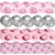 Gilprop 80 Pcs Pink Disco Ball Classroom Bulletin Board Borders 2.76 in x 91.8 ft Back to School Self Adhesive Scalloped Borders Decorations Stickers Trim for Office School Blackboard Chalkboard Desk