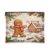 Gingerbread Man Christmas Holiday Quote Makeup Bag 7×9 Inch