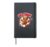 Gingerbread Man Cookie Oh Snap Funny Christmas Hardcover Journal, Black
