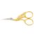 Gingher 3.5″ Stork Embroidery Scissors for Snips on Thread & Fabric, Gold