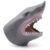 Ginwrek Shark Puppet Hand Shark Hand Puppet, Soft Rubber | Interactive Role Play Toy | Pool, Beach, Bath Fun for Kids | Gray