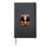 Giraffe Pumpkin Spice Latte Fall Autumn Leaves Halloween Hardcover Journal, Black
