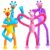 Giraffe Sensory Travel Toys 4Pcs for Road Trip Car Ride Airplane Toddler Girl Year Old Ages 3 4 5 6 7 8, Suction Autism Pop Tube Fidget Toy Autistic Valentines Day Stocking Easter Basket Stuffer Gift