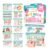 GIRLDREN 3-in-1 Preschool Learning Bundle, Busy Book, Reusable Handwriting Workbook and Educational Posters, Alphabet, Numbers, Colors, Shapes and More, Busy Book