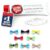 Girlie Glue Clear Hair Adhesive with 8 Vintage Bows, Gentle Hold, Washable