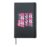 Girl Retro AVA First Name Personalized Pink Groovy Hardcover Journal, Black