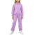 Girls 1/4 Zip Tracksuit 2 Piece Outfit Long Sleeve Top Wide Leg Sweatpants
