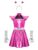 Girls Flying Sleeve Twirl Swing Dresses Holiday Event Hot Pink 12 Years