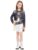 Girls Pop Star Performer Costume Kids Black Golden Halloween Outfit SU012L
