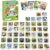 gisgfim 100 PCS Memory Matching Game Animal Babies Concentration Memory Card Educational Game for Kids Adults A Fun & Fast Baby Animals Game Toddlers Preschool Family Board Gift Matching Games