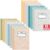 gisgfim 12 Pack Bulk Composition Notebook Wide Ruled, 12 Different Vibrant Colors, 96 Pages (48 Sheets), 9-3/4 x 7-1/2″ Hard Cover Journal Notebooks for Students,Classroom and Office(Boho)