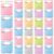gisgfim 24 Pcs Chair Pockets for Classroom 19 x 17 inch for Classroom Chairs Seat Back Organizer with Name Tag Chairback Pocket Chart for Elementary School Home Supplies(Pastel)