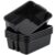 gisgfim 6 Pack Classroom Stacking Bins Stackable Plastic Book Bin Durable Storage Book Bins Plastic Stackable Organizer Spacious Books Bin for Classroom Home Storage, Office Supplies(Black)