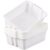 gisgfim 6 Pack Classroom Stacking Bins Stackable Plastic Book Bin Durable Storage Book Bins Plastic Stackable Organizer Spacious Books Bin for Classroom Home Storage, Office Supplies(White)