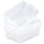 gisgfim 6 Pack Classroom Stacking Bins Stackable Plastic Book Bin Durable Storage Book Bins Plastic Stackable Organizer Spacious Books Bin for Classroom Home Storage, Office Supplies(Clear)