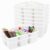 gisgfim 6 Pack Plastic Classroom Caddy with 6-Compartments Plastic Storage Caddies with Handle 6 Compartments Table Caddy Organizer Versatile Table Caddies for Classroom Office Storage, White