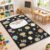 gisgfim Classroom Rugs Elementary 5×7.6ft Classroom Seating Rug Large Preschool Carpet Composition Theme Playroom Rug Seating Decor Carpet for Students Teaching Playroom Elementary(Composition)