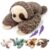 Gisqis 2.2 LB Weighted Sloth Stuffed Animal Lavender 19 Inch Plush Sloth