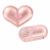GizmoGlee 2-in-1 Rotatable Capsule Heart Bluetooth Speaker, Mini Portable Wireless Speaker with Lanyard for Men Running Gift, Pink