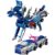 Gkiozu Magnetic Dinosaur Car Toy, 2-in-1 Crash Transform for Kids 3+