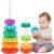 GKKBSJ Baby Spinning Stacking Toys for Toddlers 1-3, Spinner Ring Stacker, Montessori Toys for Babies 6-12-18 Months, Autism Sensory Learning Toy, 1 2 3 Year Old Girl or Boy Christmas Birthday Gifts