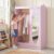 GLACER Kids Dress Up Storage with Full Length Mirror, Pine Wood