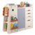 GLACER Toy Storage Organizer with 5 Removable Bins, 3 Side Shelves