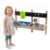 GLACER Wall Mounted Mud Kitchen, Fir Wood Outdoor Play Kitchen with Sink, Faucet, Stove, Water Box, Cooking Accessories, Mud Table for Backyard Garden, Gift for Boys Girls Aged 3+
