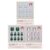 Glamnetic Press-On Toenails Bundle – Blueberry Milk, Emerald Green & Oyster | Salon Quality Fake Toenails Kit | Blue, Green & Pearl Pedicure Toenails for At-Home Pedicures