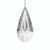 Glass Prism Suncatcher, Clear Faceted Crystal Ornament for Window Hanging Home Decor, 4.7 x 3.9 x 2.0 Inches (1 PC)