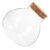 Glass Terrarium Jar with Cork Lid for Candy Storage