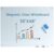 Glass Whiteboard 48″X36″ Magnetic Glass White Board Frameless Wall Mounted Dry Erase GlassBoard for Office School Home