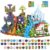 GleamJoy 200PCS Magnetic Blocks, Magnetic Building Block Cube Toys with Magnet Board for Kids, STEM Toys Gifts for Boy and Girls Age 3+ Years Old