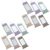 GLEAVI 12pcs Blank Hanging Wall Scrolls with Chinese Calligraphy Rice Paper and Wood Rods, 27.6×13.8in, Space Saving Design Prevents Curling, for Small Wall Spaces and Classrooms