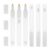 GLEAVI 6pcs Refillable Paint Pens Empty Marker Set with 4.5mm and Flat Head Tips, Plastic and Steel Material for Long-term Marks on Paper and Metal, for Crafts and Drawing