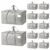 GlenLan 12 Pack Heavy Duty Waterproof Moving Bags, Foldable Totes