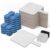 Glenmal 100 Pack Dry Erase Answer Paddle Set 8.2 x 7 Inch Double Sided Handheld Whiteboards with 100 Erasers and 100 Markers Dry Erase Boards for Students Teachers School Classroom Whiteboard Supplies