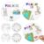 Glenmal 24 Pack 9″ Color Your Own Psalm 23 Christian Coloring Craft Cardstock Wheels Craft Kits DIY Activity for Learning Creativity Baptism Verse Art Coloring Paper Game DIY Sunday School Gift