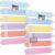 GliCraft 12 Pieces Color Pencil Alternative Felt Strip Board Self Adhesive DIY Bulletin Board for Teachers Craft Office Chalkboard Wall Bulletin Classroom Wall Decoration Party Supply