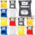 GliCraft 24 Pcs Chair Pockets for Classrooms 16.5×19.5 Inches School Chair Pockets Sacks with Name Slot Crayon Composition Classroom Decor for Back to School Kindergarten Home Seating Storage