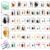 GlikCeil 50 Pcs Insect in Resin Specimen Various Bugs Collection Paperweights Bug Kit Preserved in Resin with 3 Magnifier Marine Animal Specimens for Kids Scientific Educational Display Collection