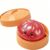 Glitter Bao Bun Squishy Squeeze Toy with Steamer Box, Soft Slow Rebound Stress & Anxiety Relief Ball, Cute Fidget Sensory Toy for Adults & Teens (Red)
